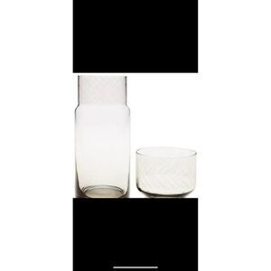 AKWAABA INNS FOR HOTEL COLLECTION 2-Pc. Bedside Carafe with Decal